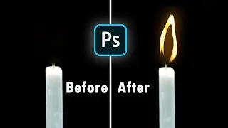 How to create a candle's flame in Photoshop 2022