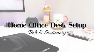 Home Office Desk Setup for College Students and Stationery Lovers!