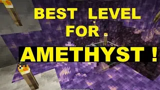 ⛏ Minecraft - Best Level for Amethyst Geodes! (Location Mining)