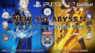 NEW 5.0 Spiral Abyss! | Floor 12: 9 Stars (Perfect Run) | [Genshin Impact]