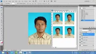 How to create passport size photo in photoshop