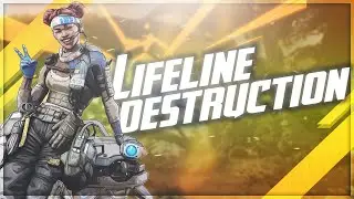 Lifeline DESTRUCTION - Apex Legends Squads With XCudi & RogueHuskers