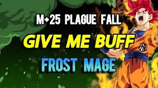 9.1.5 M+ 25 Plaguefall FROST MAGE DPS POV MYTHIC PLUS