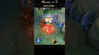 FASTEST MANIAC ONLY 2 MINUTES IN GLORY #mobilelegends #youtubeshorts #youtube #shorts #short