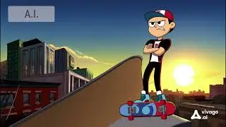 Kick Buttowski Theme, but continued by an AI