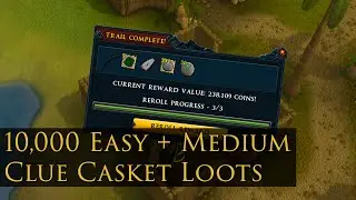 10,000 Easy + Medium Clue Loots - RuneScape Stream Highlight