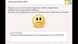 Please install winbind before installing microsoft office 2010
