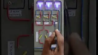 Master switch wiring with two way switch (DPDT) demonstration 