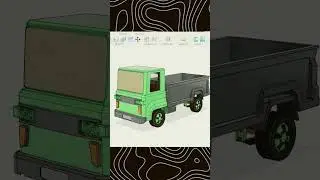 Mini truck modeling in fusion360 #3dmodel #3dart #blender3d #3dmodelingsoftware