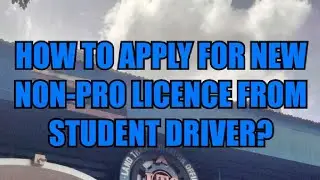 How to apply for a Non-pro license from a student permit? 