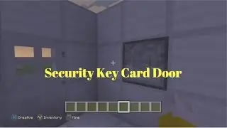 How to Make Security Key Card Activated Door Minecraft Console Edition