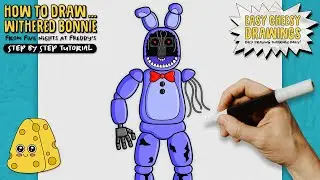 How to Draw WITHERED BONNIE 😱🐰 (Five Nights at Freddy's Movie) | Easy Step-By-Step Drawing Tutorial