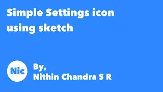 Sketch Icon Design Tutorials using shapes :  Settings icon