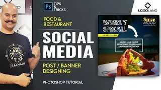 Social Media Post Design In Photoshop | #bannerdesigninphotoshop | Banner Design | #logoland | Post