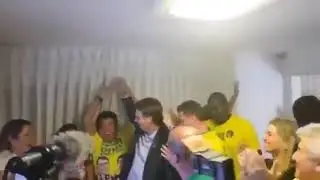 Momento que Jair Bolsonaro soube da sua vitória