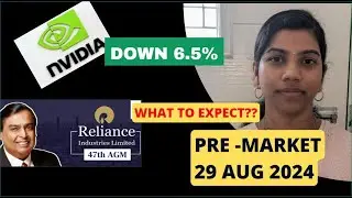 " Today Reliance AGM & NVIDIA down 6.5%" Pre-Market Report , Nifty & Bank Nifty 29 Aug 2024 Range
