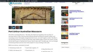 Port Arthur Australian Massacre