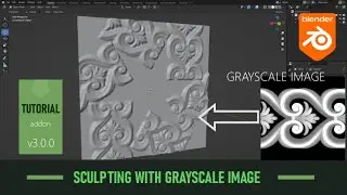 Blender Tutorial:3.0.0: SCULPTING WITH GRAYSCALE/ALPHA IMAGE with redial tools