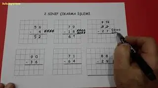 2.sınıf çıkarma işlemi ve problemler @okulcu  #çıkarma #matematik