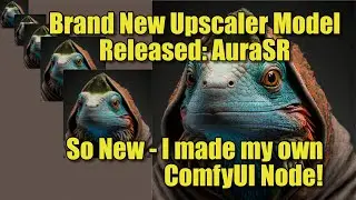 Exploring AuraSR AI Upscaler: So New I had to create a Custom ComfyUI Node to test it out!