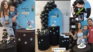 Mesversário tema Prefeito/ vote 10  Isaac
