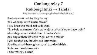 Conlang Relay 7 in Tirëlat