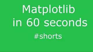 Matplotlib in 60 Seconds #shorts