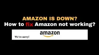 Is Amazon Down? Error We're sorry, an error has occurred. Please reload this page and try again