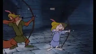 Robin Hood and Skippy Shoot Arrows At Emperor Zurg