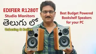 Budget Studio Monitor Speakers Edifier R1280T Unboxing in Telugu...