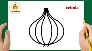 Como desenhar uma cebola fácil | Aprender a desenhar | Desenhos felizes