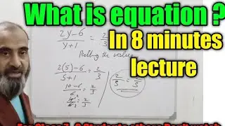 How To Solve The Equation Question | Math's Topic Equation | Class 7 and 8 Students | #Education |