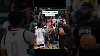 lebron and bronny's handshake #shorts