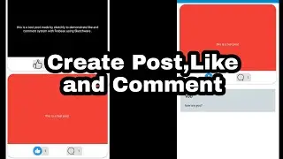 Create Post with custom background, like and comment with firebase using Sketchware  