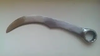 Karambit knife out of a wrench - Part 1