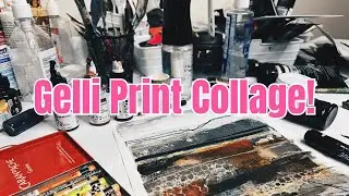 Collage Magic! Epic Gelli Print Creation! 