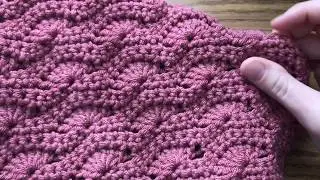 How To Crochet The Wavy Shell Stitch | Crochet Shell Stitch | Crochet Stitches