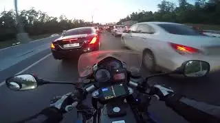 МКАД, пробки, мото