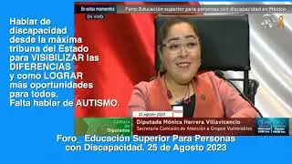 Foro  Educación Superior Para Personas con Discapacidad  Inauguración