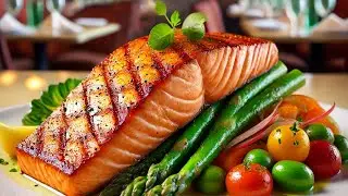 Cheesecake Factory Grilled Salmon Review | Fresh & Flavorful Dish Breakdown I #foodie #reviews