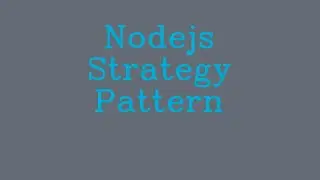 Nodejs Strategy Pattern && NoTalk