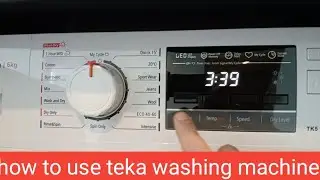 how to use a teka washing machine | how teka washing machine works #zkmultitech