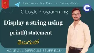 [C Logic Programming]: Display a string using printf() statement