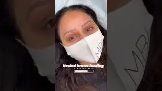 Зажившие пигменты БРОВИ — Горький шоколад 