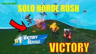 Winning *SOLO* HORDE RUSH Fortnite