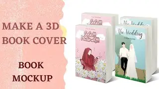 Make a 3D Book Cover (Cara Membuat Cover Novel, Buku 3D) Tanpa Aplikasi!!!