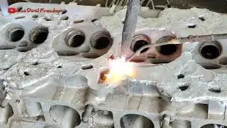 aluminum weld cylinderhead Honda cielo #aluminumwelding