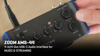 Zoom AMS 44 Audio Interface for Music & Streaming
