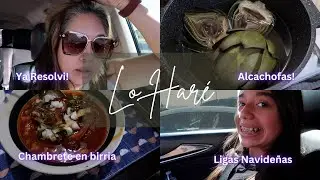 ME voy a ANIMAR! 👩🏻‍🦳 VIANNEY ya anda NAVIDEÑA 🎄 Cocine CHAMBRETE en BIRRIA y unas ALCACHOFAS 🤤