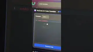 Code Translator - Translate from one coding language to another! 